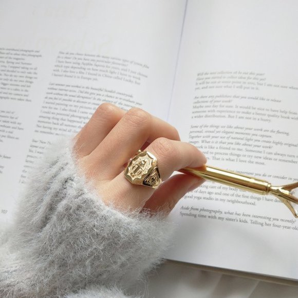 18K Gold plated Rosary Christian Catholic RING - Picture 6 of 9